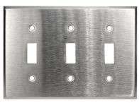 Gang Toggle Wall Plate STAINLESS STEEL Switch Cover  