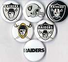oakland raiders set of 6 pins buttons badges $ 3 49 see suggestions