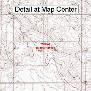  USGS Topographic Quadrangle Map   Willard, Montana (Folded 