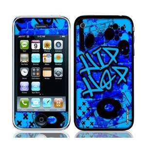 Blue Hip Hop phone case skin sticker for Apple iphone 2g 3g 3gs + free 