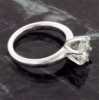 CT 14KW MOISSANITE SOLSTICE SOLITAIRE 6 PRONG RING  