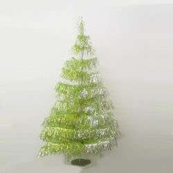 Kurt Adler 4 Retro Vintage Green Shaggy Christmas Tree  