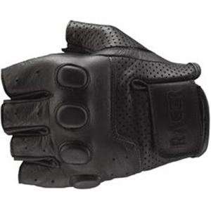  Racer Bubble Leather Gloves   Large/Black Automotive