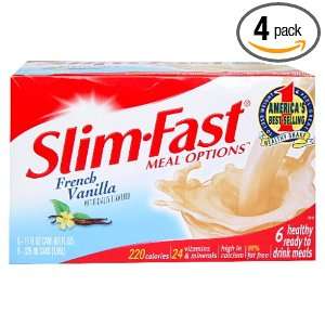 Slim Fast Classic Ready To Drink Shake, French Vanilla, 6 Count Boxes 
