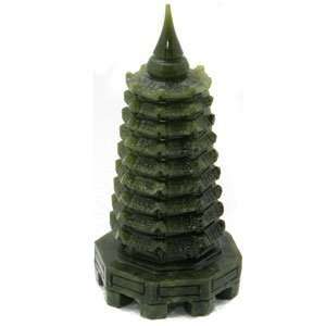  Petite 9 Level Jade Crystal Pagoda 