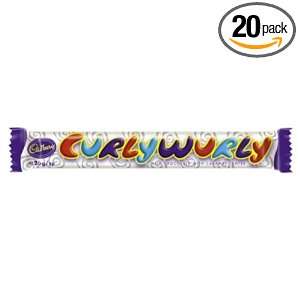 Curly Wurly Chocolate Bar, 1 Ounce (Pack of 20)  Grocery 