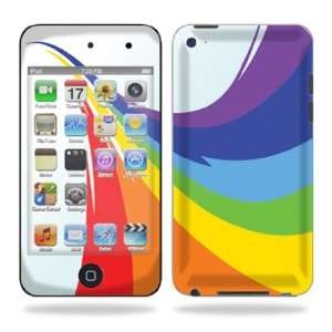   Decal for iPod Touch 4G 4th Generation   Rainbow Flood Electronics