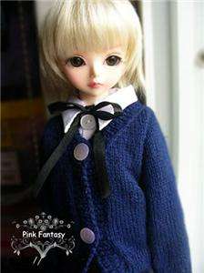 Grey Woollen Sweater/Outfit 1/4 BJD Dollfie ~free Scarf  