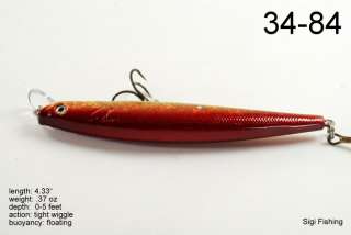 New Holographic Red Bass Pike Minnow Fishing Lure  