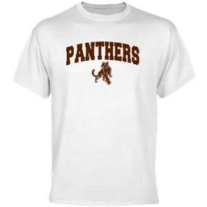  Adelphi University Panthers White Logo Arch T shirt 