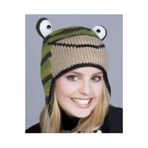  Frog Wool Pilot Animal Hat 