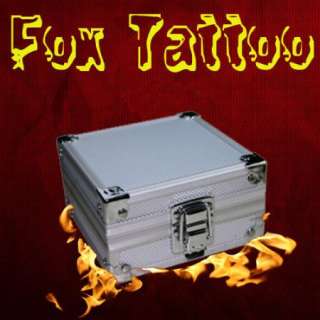 Aluminum Rotary Tattoo Machine Gun Box Case Kit Supply  