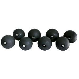 Ader Slam Ball Set  (10, 15, 20, 25, 30, 35, 40, 50 Lbs) Black 8 Pcs 