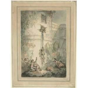   Thomas Rowlandson   24 x 32 inches   Escape of French Prisoners Home