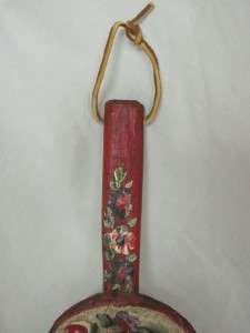 Vintage Wooden Feed Spoon   Hand Decorated  