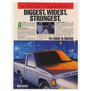   Nissan Hardbody Pickup Truck Biggest Widest Print Ad