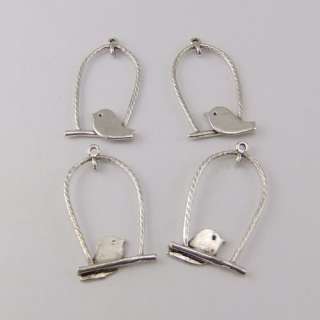 jewellry pendant cute bird on swing charms 20pcs 02154  