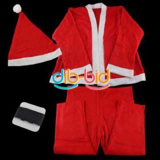 Xmas Santa Claus Suit Chirsmas Gift Fit For Children Kid Outfit Fancy 