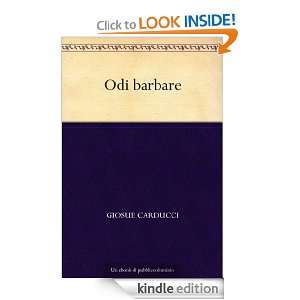   barbare (Italian Edition) Giosue Carducci  Kindle Store