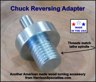 Chuck Reversing Adapter for wood turning lathe  