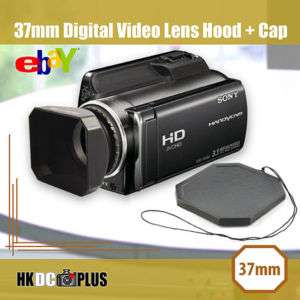 37mm Lens Hood Shade Cap for Canon VIXIA HF20,HF200 B  