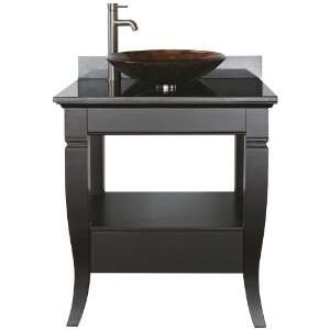  Milano Black Granite Top 31 Wide Bath Vanity