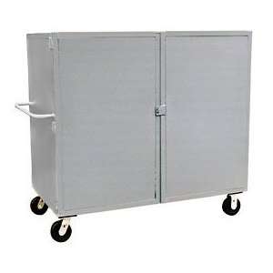  One Fixed/One Adjustable Shelf Solid Security Truck   36 X 