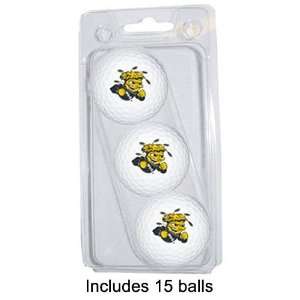 Wichita State Shockers (University Of) NCAA 15 Golf Ball Pack