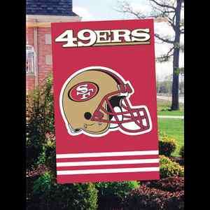 San Francisco 49ers Football NFL Flag 2 Side Embroidered Logo Large 