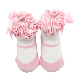US New Baby Infant Children Girls Dance Kid Socks Booties Shoes Cute 