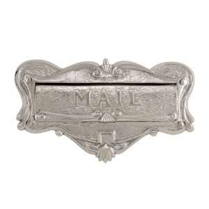  Adorned Solid Brass Mail Letter Slot   Chrome