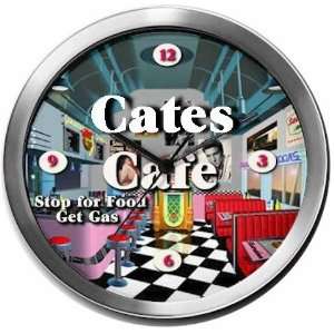 CATES 14 Inch Cafe Metal Clock Quartz Movement  Kitchen 