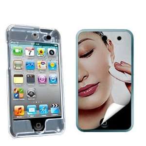  Clear Crystal Hard Snap on Skin Case + Mirror LCD Screen 