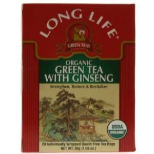  Herb Tea, Organic, Green with Gnsng, 20 bag ( Multi Pack) Beauty
