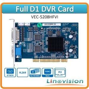  whole full d1 8 channel hardware compression dvr card 8ch 