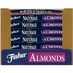Fisher Almonds, Whole, Blanched, 25 Pound Package  Grocery 