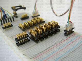 3220 pts solderless breadboard w jumpers & clips combo  