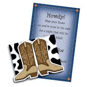 Cowboy Boots Party Invitations