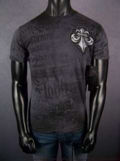 NEW Mens Affliction T Shirt BRABO SS TEE A4039 Black  