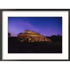  A View of the Ancient Mayan Ruins of Uxmal Framed 