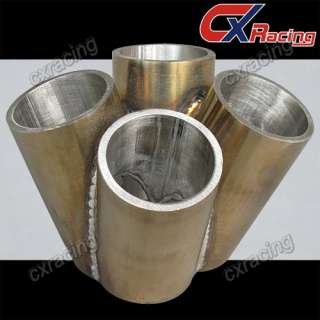 steel 4 cylinder collector collector perfectly fits tubes are cnc cut 