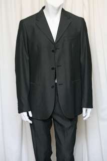 SISLEY Mens Black Pant Jacket Blazer Suit 42/52 NEW  