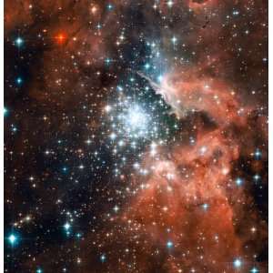 Hubble Space Telescope Astronomy Poster Print   Full Hubble ACS Image 