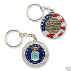 Air Force Wife Challenge coin Keychain  Spouse AF  