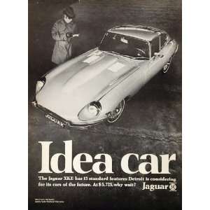  1969 Ad Jaguar XKE Idea Car British Leyland Sports 