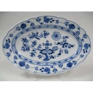  Meissen Platter with Blue & White Onion Pattern