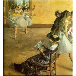  Ballet Class 15x16 Streched Canvas Art by Degas, Edgar 