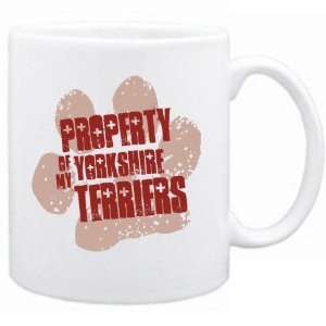  New  Property Of My Yorkshire Terriers  Mug Dog