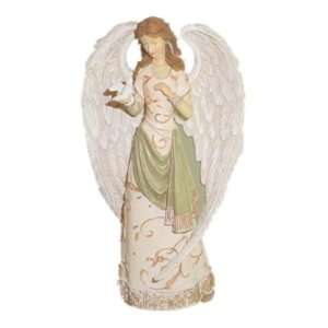  Angel Figurine White with Dove