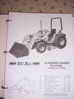 1992 DU AL Loader Trencher Backhoe Pump Catalog V  